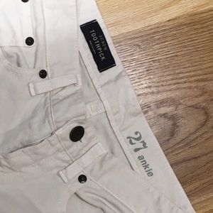 J. Crew toothpick skinny jeans, cream
